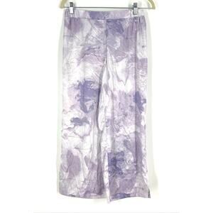 Stars Above Satin Crop Pajama Pants Purple Size XS NWT